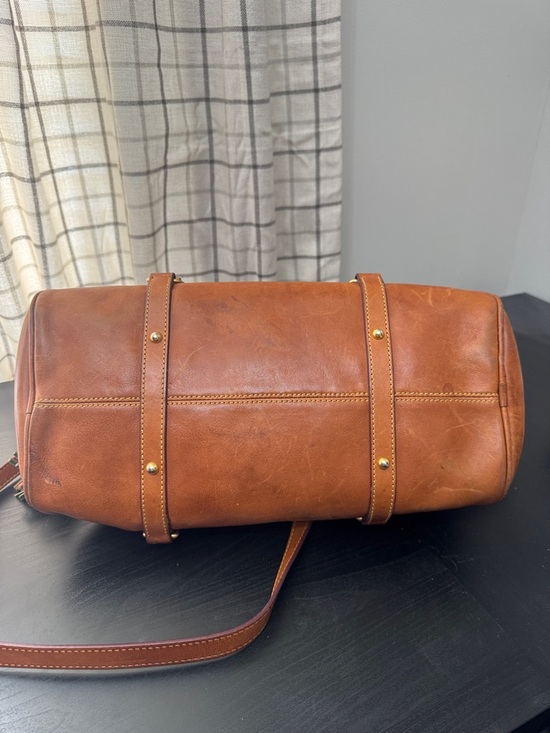 Dooney & Bourke Original Large Florentine Leather Satchel Natural - Picture 7 of 16